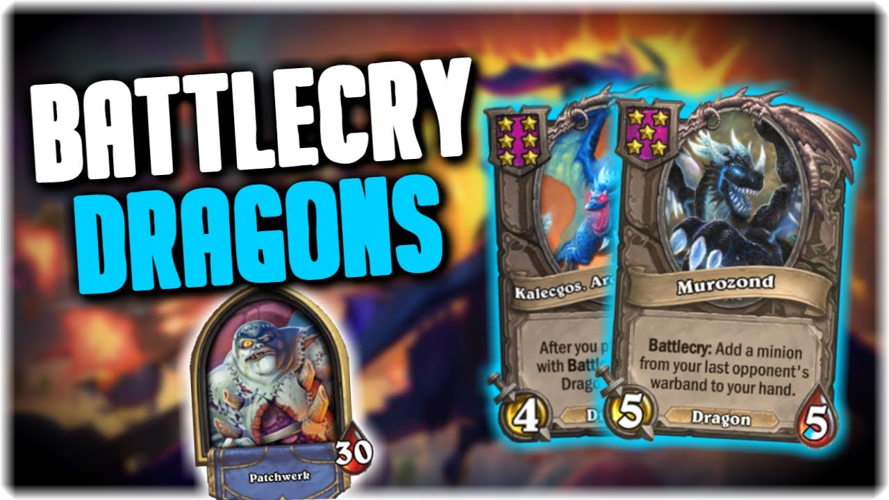 A BATTLECRY DRAGON DECK? - Hearthstone Battlegrounds