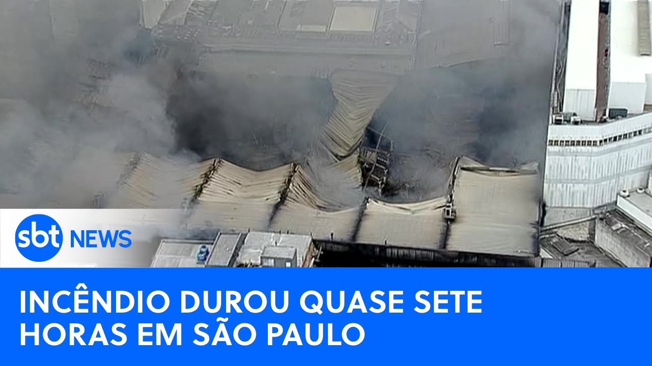 Bombeiros seguem fazendo rescaldo em shopping incendiado no Brás | #SBTNewsnaTV (31/10/24)