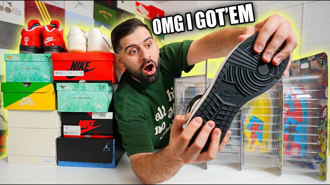 I WENT CRAZY AND GOT 15 NEW SNEAKER PICK UPS!! *MY $5,000 SNEAKER HAUL*