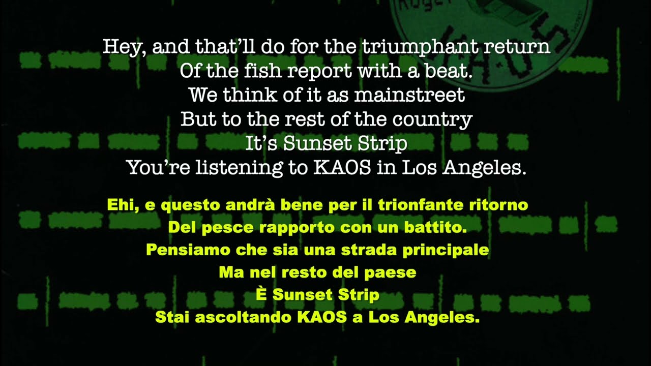 04 - The Powers That Be - Radio K.A.O.S. -1987 - Testo e traduzione