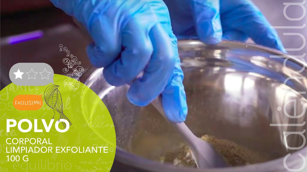 ¡Nueva #receta! Polvo Corporal limpiador y exfoliante suave de ducha 100g