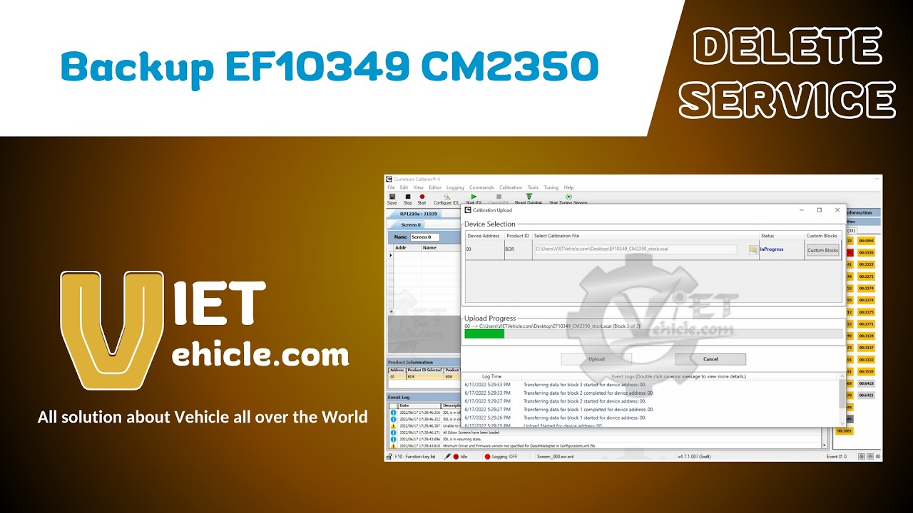 Backup EF10349 CM2350 | VIETVehicle
