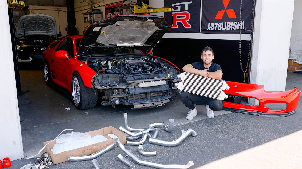 1998 Mitsubishi 3000GT VR4 Gets FRONT MOUNT INTERCOOLER KIT!! (So AGGRESSIVE)
