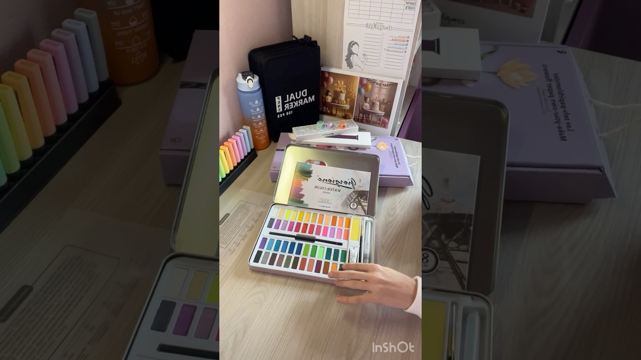 #asmr #unboxing #asmrsounds #opening #watercolor #acquarelli #giorgione #kit