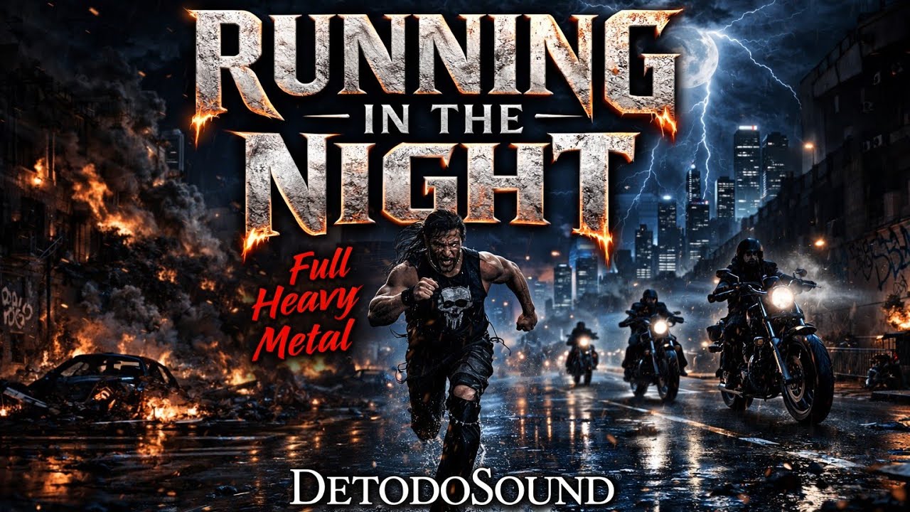 🎸RUNNING IN THE NIGHT - detodosound 🔥|Official Heavy Metal Video M&uacute;sic |  DETODOSOUND  Full Versi&oacute;n 