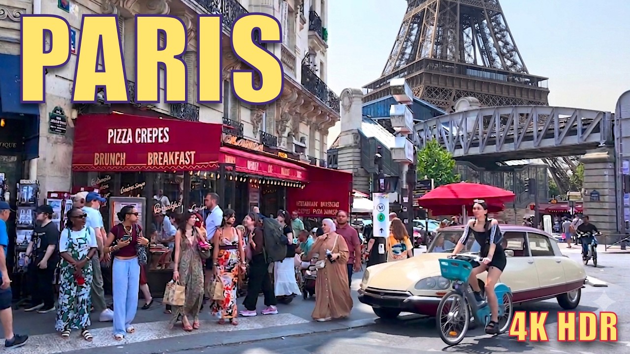 Paris Summer Walk 2026_ Pont de Bir-Hakeim to Eiffel Tower 🇫🇷 [4K HDR]
