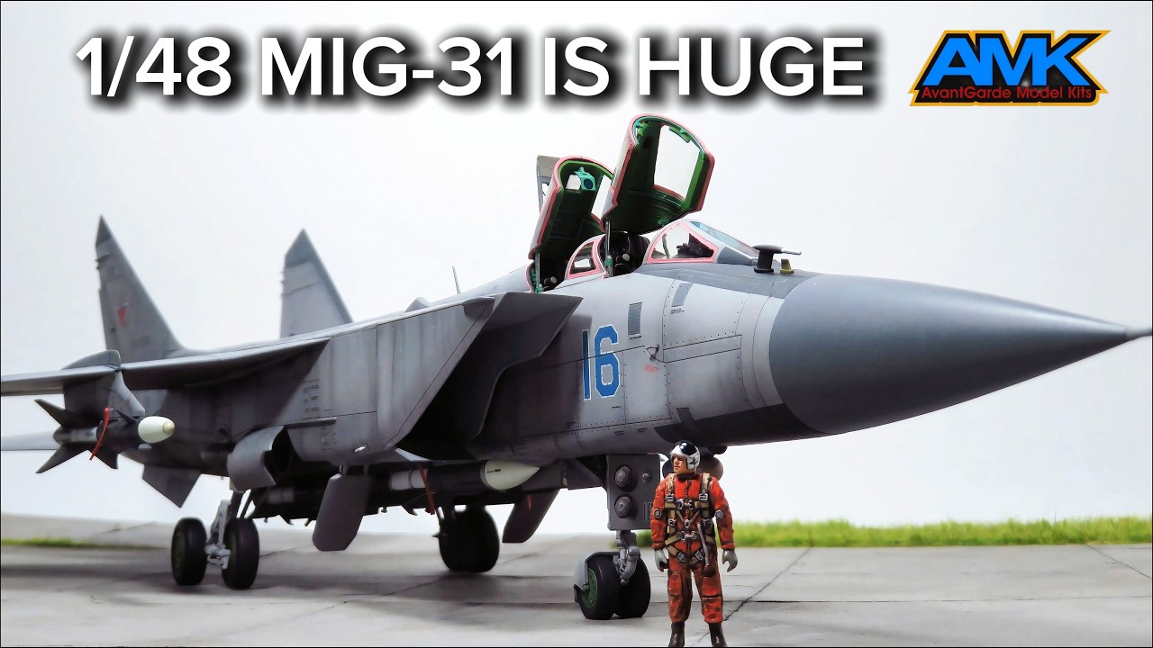 BUILDING THE MASSIVE MIG-31 FOXHOUND IN 1/48 SCALE | AMK - Avant Garde Model Kits