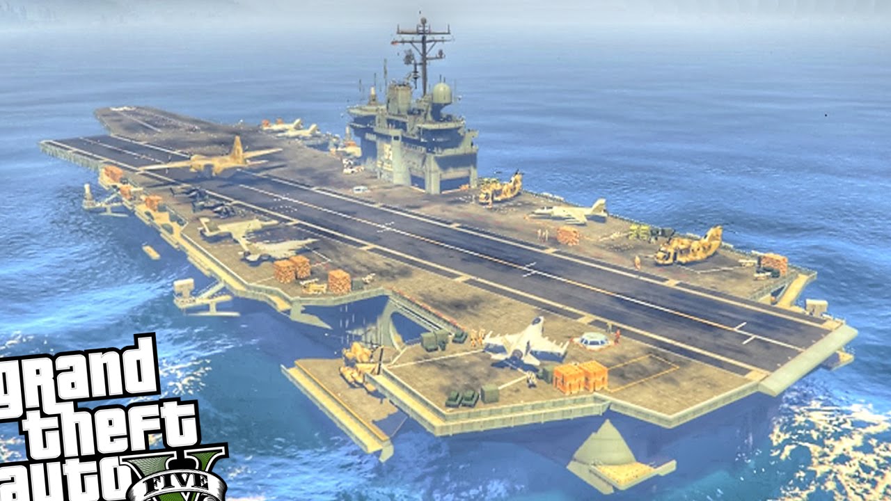 Epic Navy Aircraft Carrier - GTA 5 PC MOD
