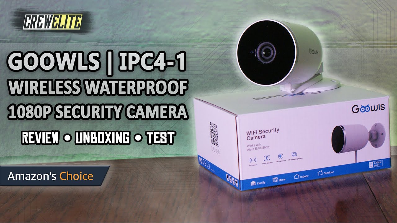 Goowls - Wireless Outdoor 1080P Security Camera | With Motion Tracking & Night Vision [REVIEW]