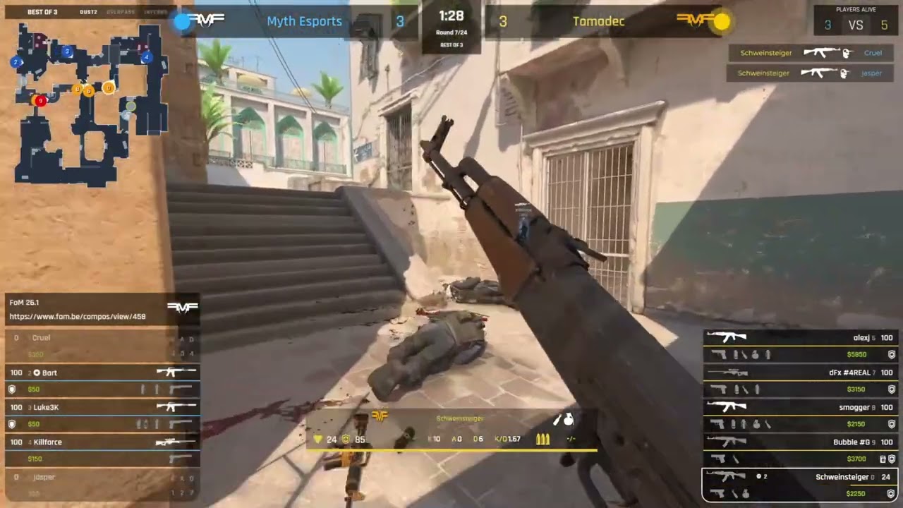 Tomadec vs Myth Esports - CS2 // Frag-o-Matic 26.1