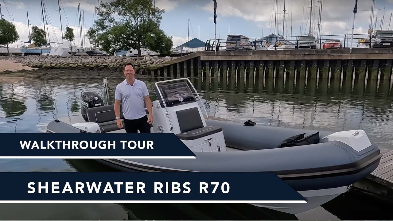 НОВЫЙ Shearwater Ribs R70 — обзорный тур. Отзывчивое управление подвесным мотором Suzuki 200 л.с....
