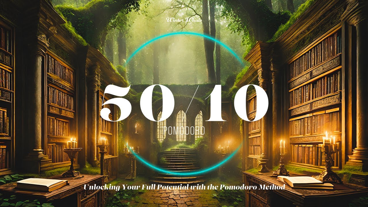 Pomodoro 50/10 Technique - Library of the Ancient Forest | Study Timer, Deep Focus | 뽀모도로 50/10