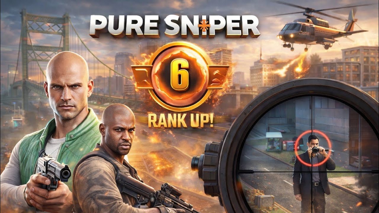 Noob to Rank 6 in Pure Sniper | Smooth gameplay Only 😈