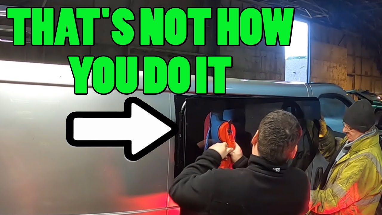 fitting a side and REAR WINDOWS in a VAUXHALL VIVARO - Van build window installation