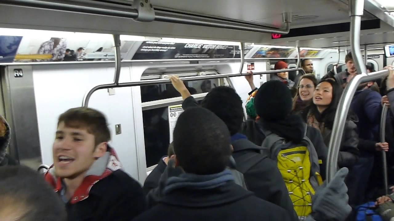 Avulekile Amasango NYC subway flash mob