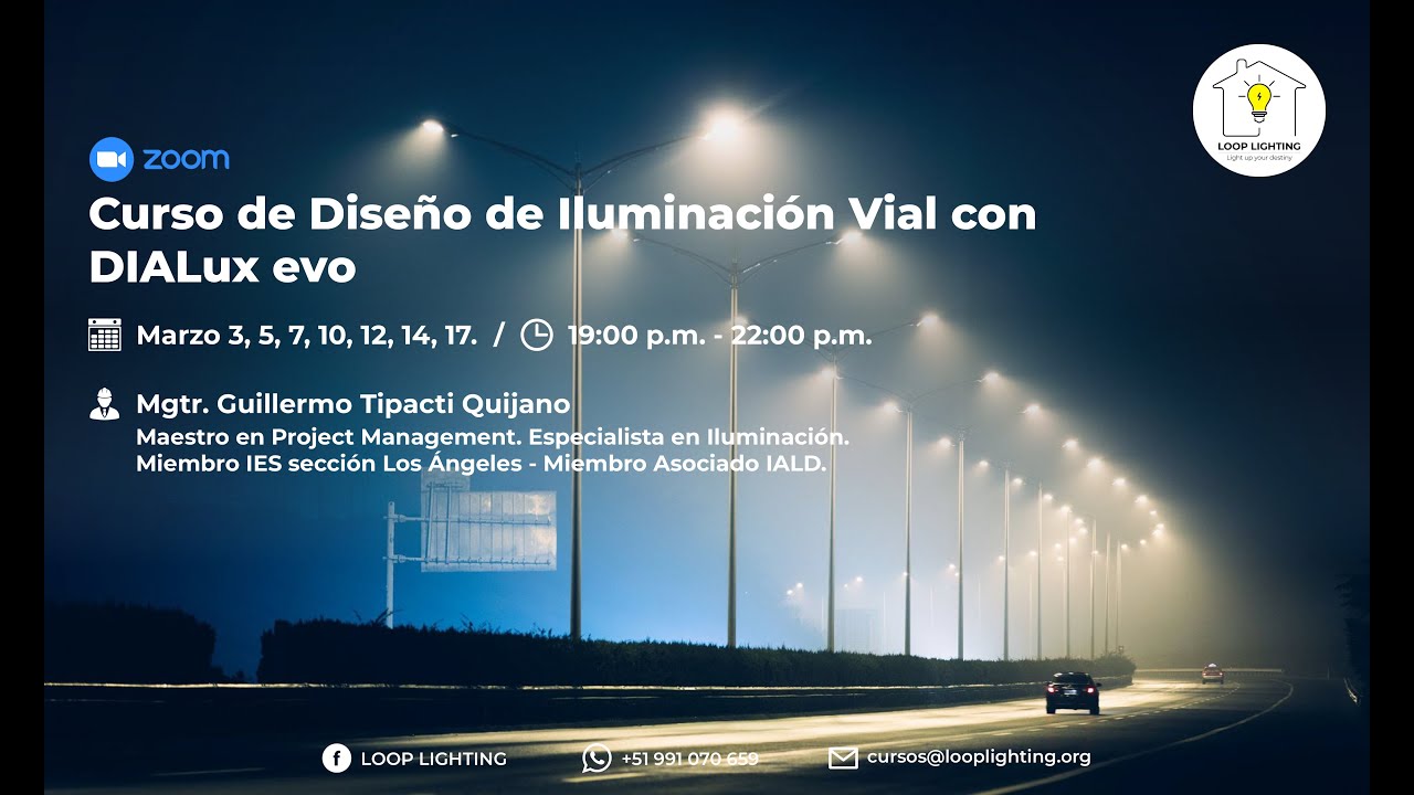 Curso de Diseño de Iluminación Vial con DIALux evo 🛣️