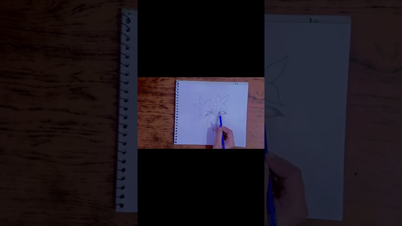 How to make flowers in a jar in sketch. 