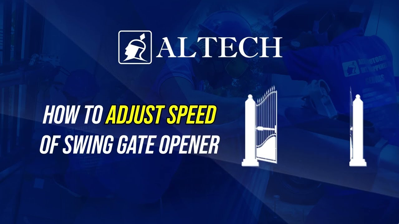 TUTORIAL: How to Adjust Swing Gate Openers #tutorial #swinggate #altech