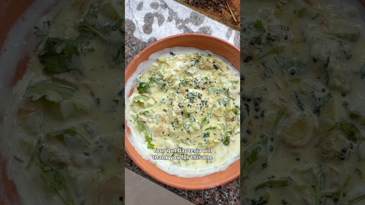 Bendekayi Mosaru Gojju (Karnataka-style okra raita)