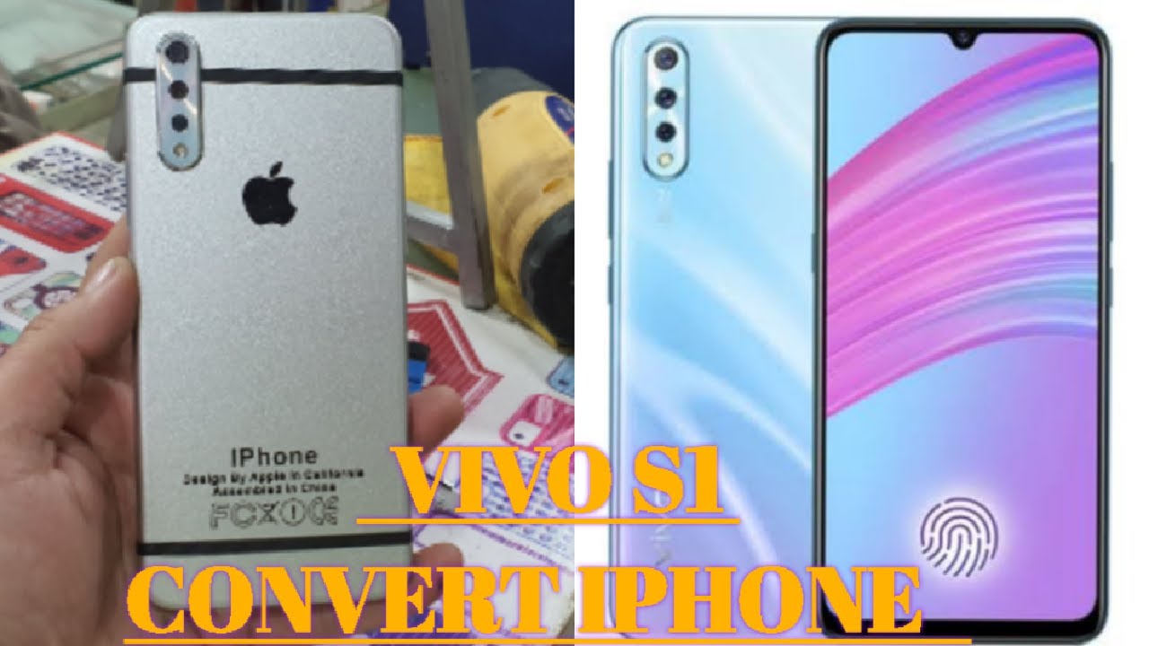 Vivo S1 convert iPhone Back skin Lamination wrapping VIVO convert iphone#mobilesticker