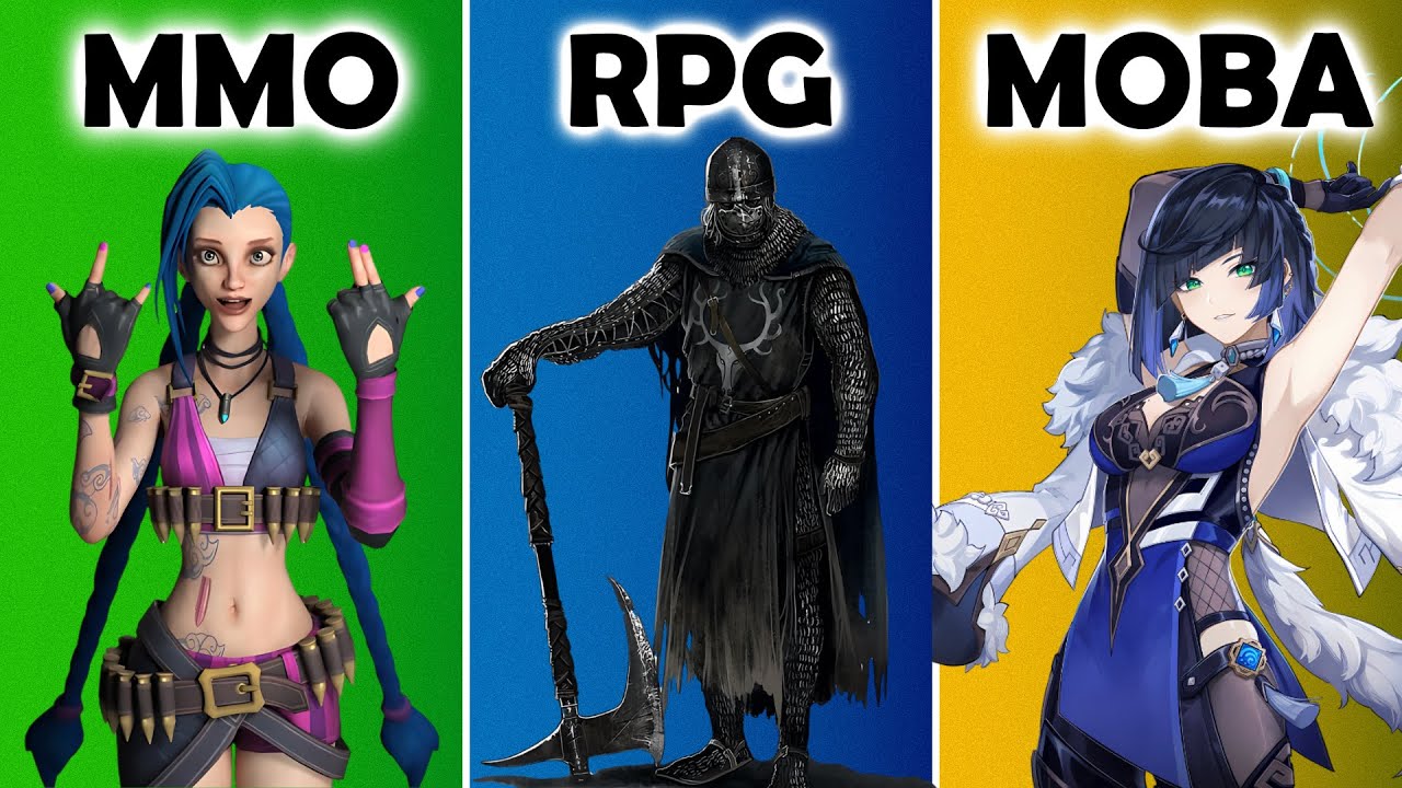 &iquest;QUE ES un MMO, RPG Y MOBA? *FACIL DE ENTENDER*🎮🎮 || NATNATA