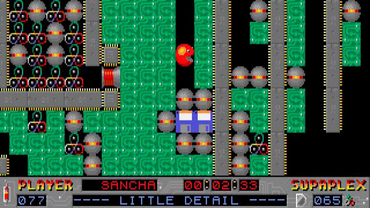 Supaplex (WITH COMMENTS): Level 77 - Little Detail!