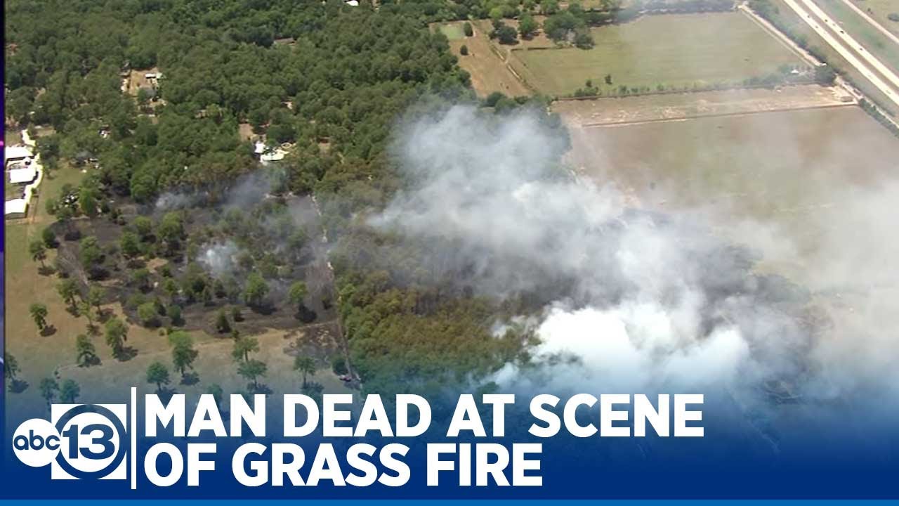 1 man dead at scene of grass fire in NW Harris County, officials say