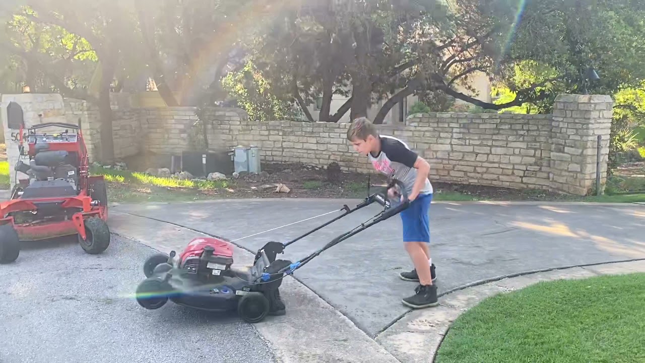 Mow blow and go