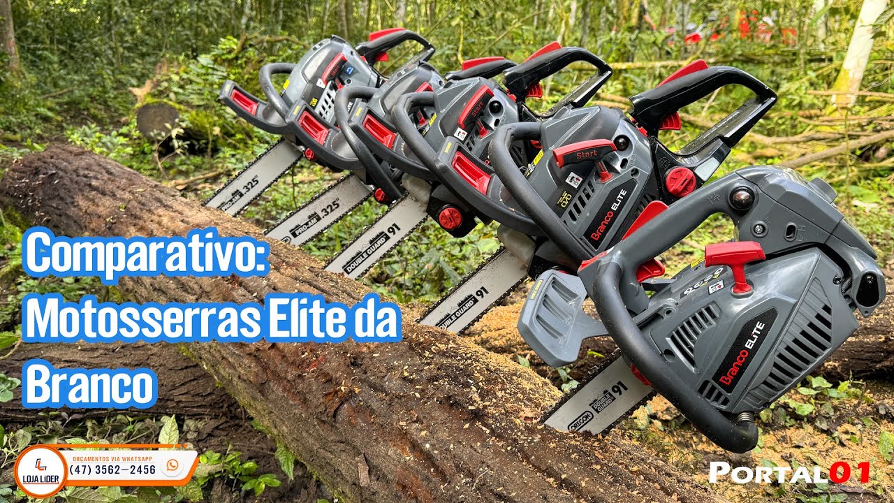 Comparativo: Motosserras Elite da @brancomotores