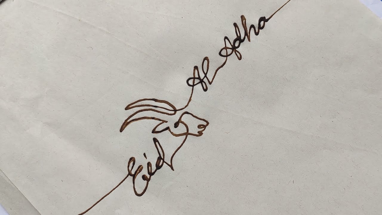 eid ul adha mehndi design calligraphy | eid special mehndi design 2023 #eidspecialmehndi