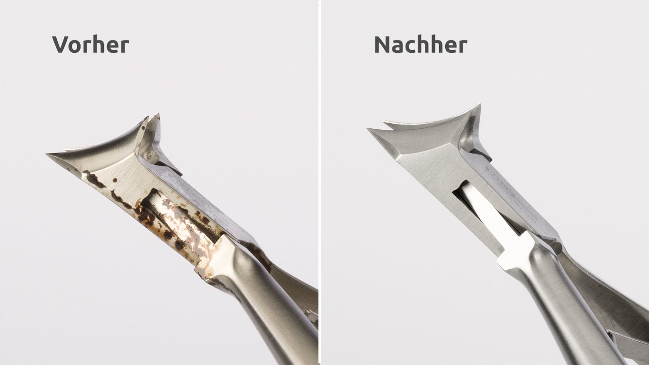 Aufbereitung von Instrumenten mit Ablagerungen/Einbrennungen