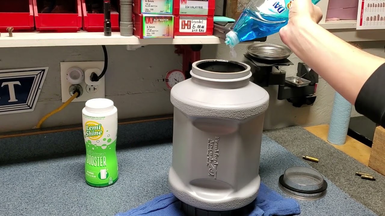 Wet tumbling brass WITHOUT media