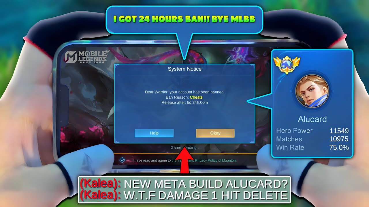 HACK DAMAGE!! THE REASON WHY I DON&rsquo;T SHOW THIS ALUCARD NEW META BUILD!! (got ban for 7days!😢)
