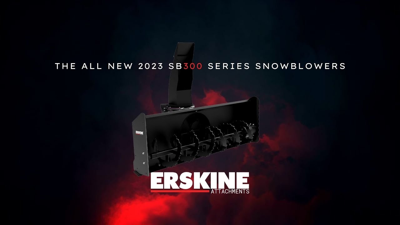 The ALL NEW Hydraulic Snowblower SB300 Series from Erskine Attachments