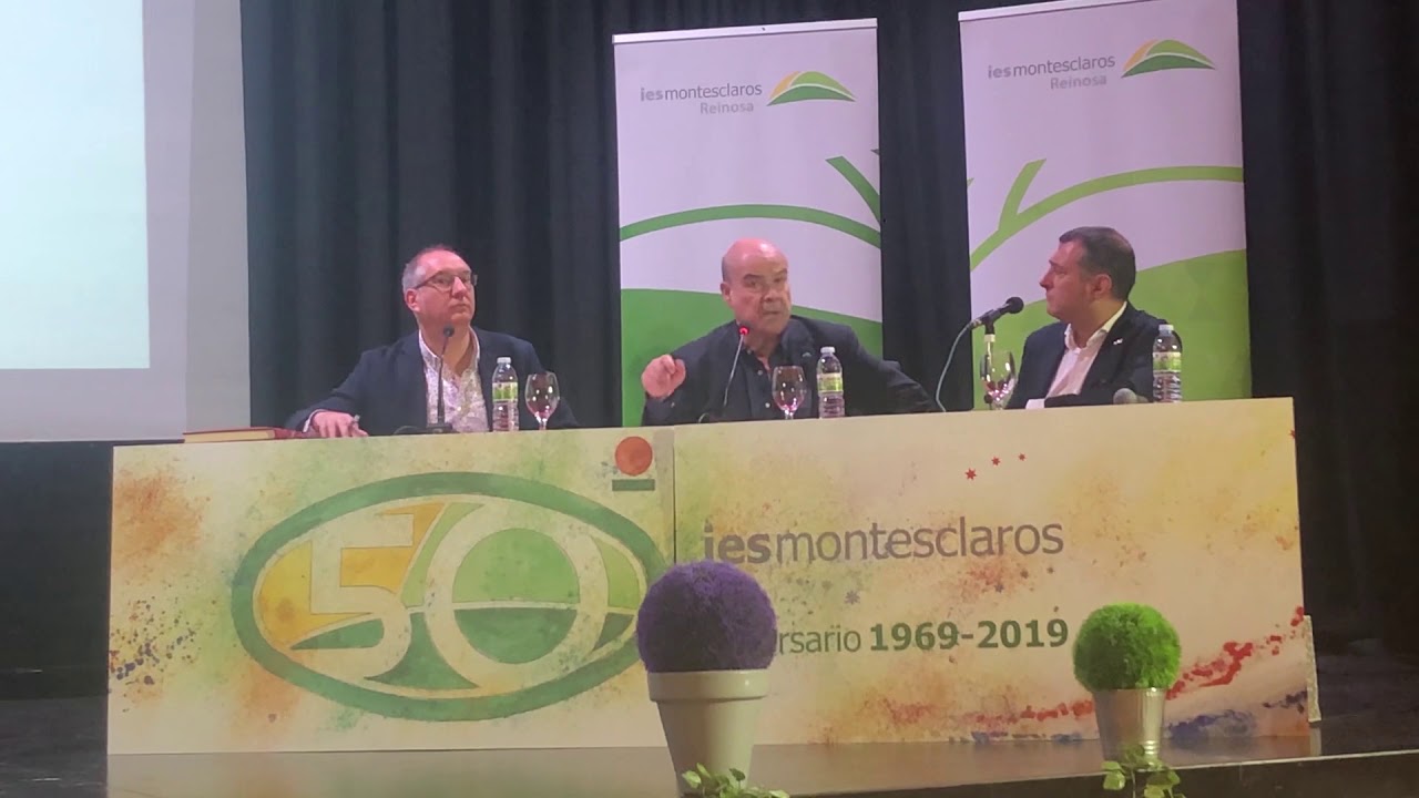 Antonio Resines, en el 50 aniversario del IES Montesclaros