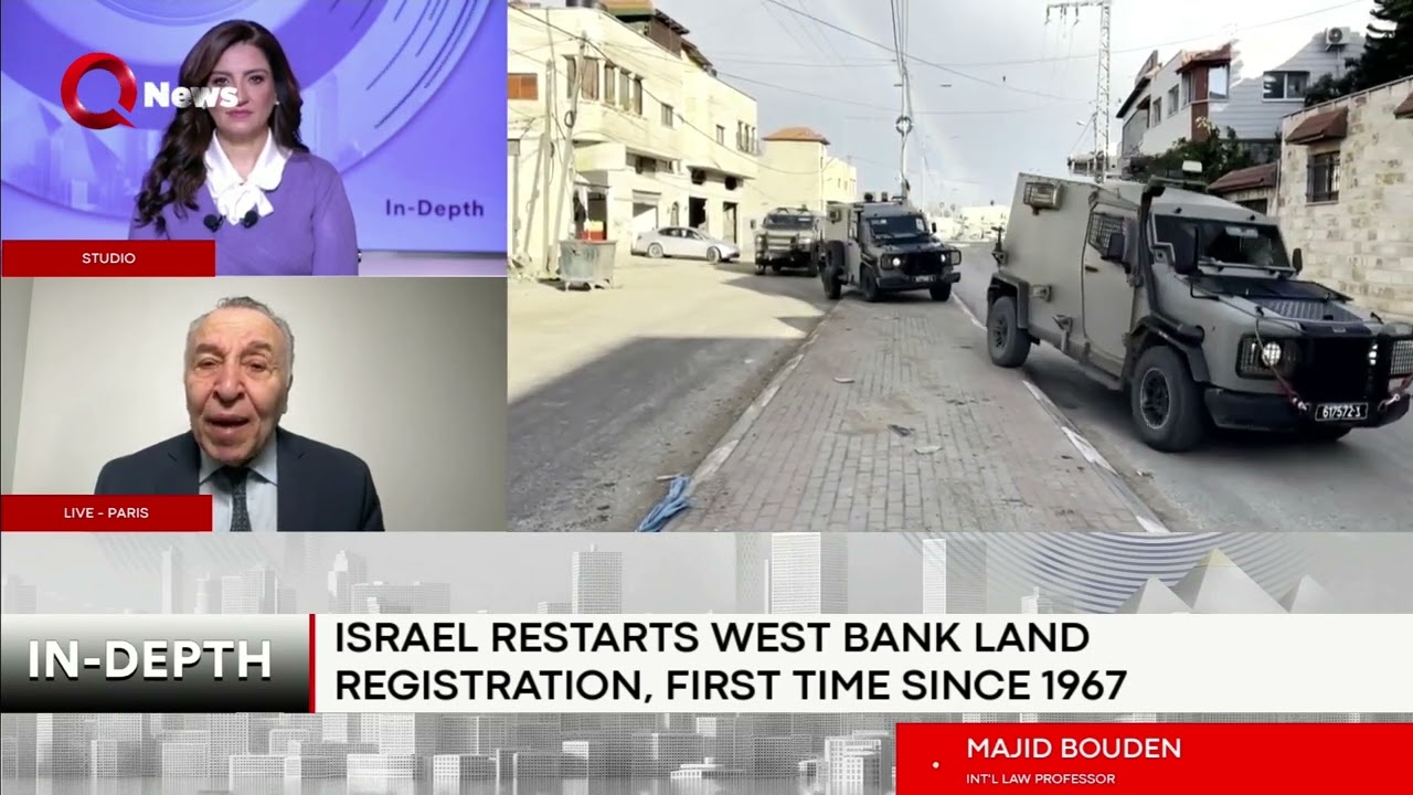Israel’s registration of West Bank land as state property is illegal: International law professor