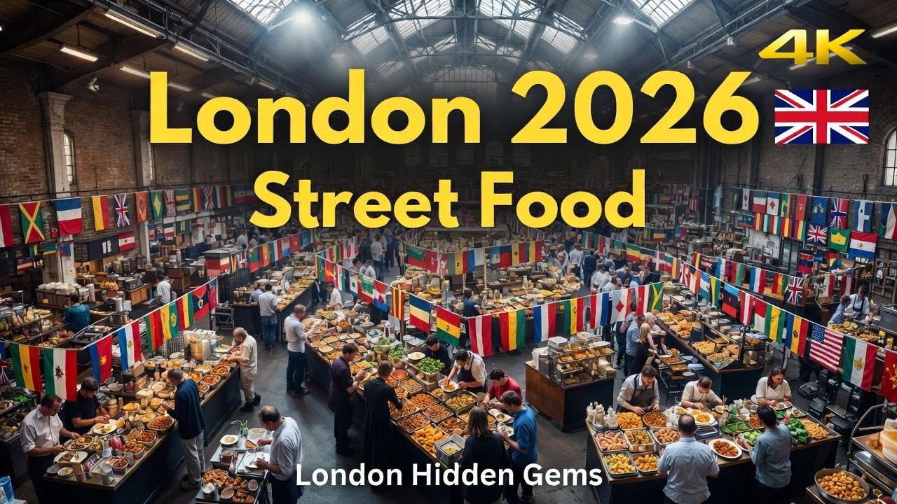 London’s 2026 Must-See Hidden Food Gems Inside Brick Lane Food Hall | Walking Tour 4K