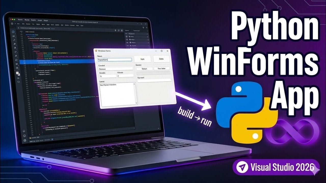 Использование Windows Forms в Python с Visual Studio | Начало работы с Windows Forms