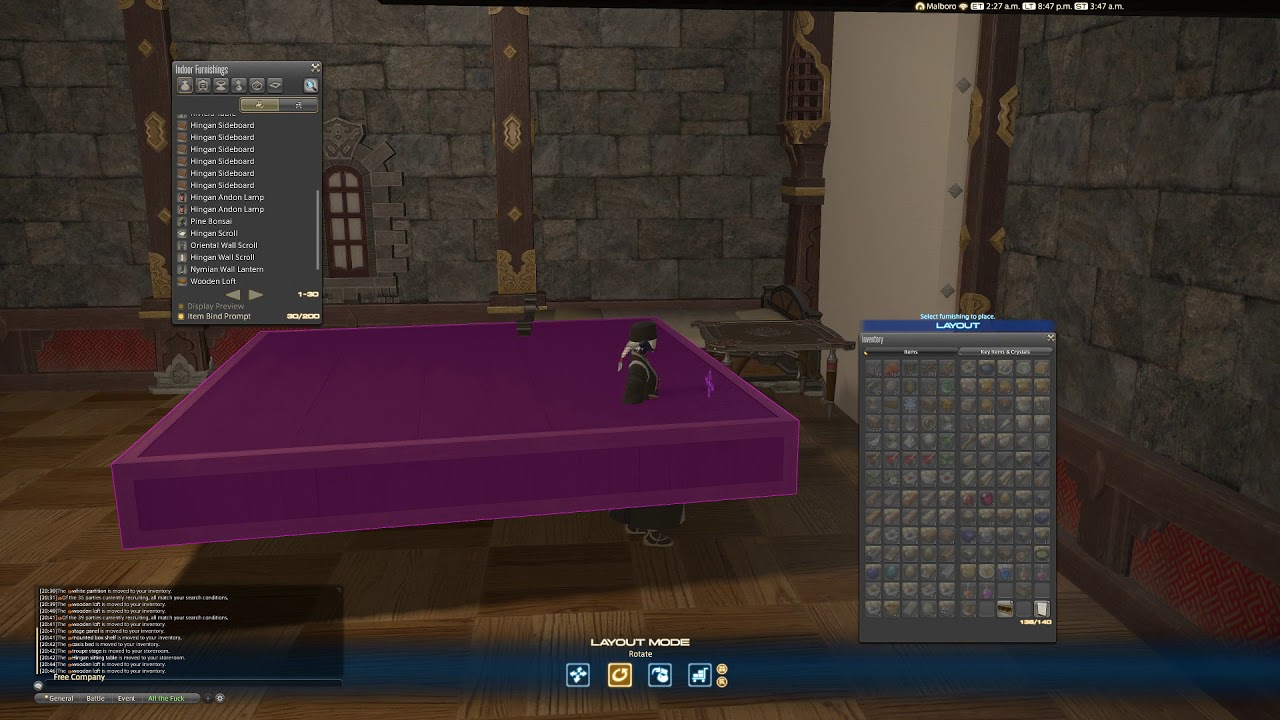 FFXIV 4.55 Loft glitch / Multi-item floating
