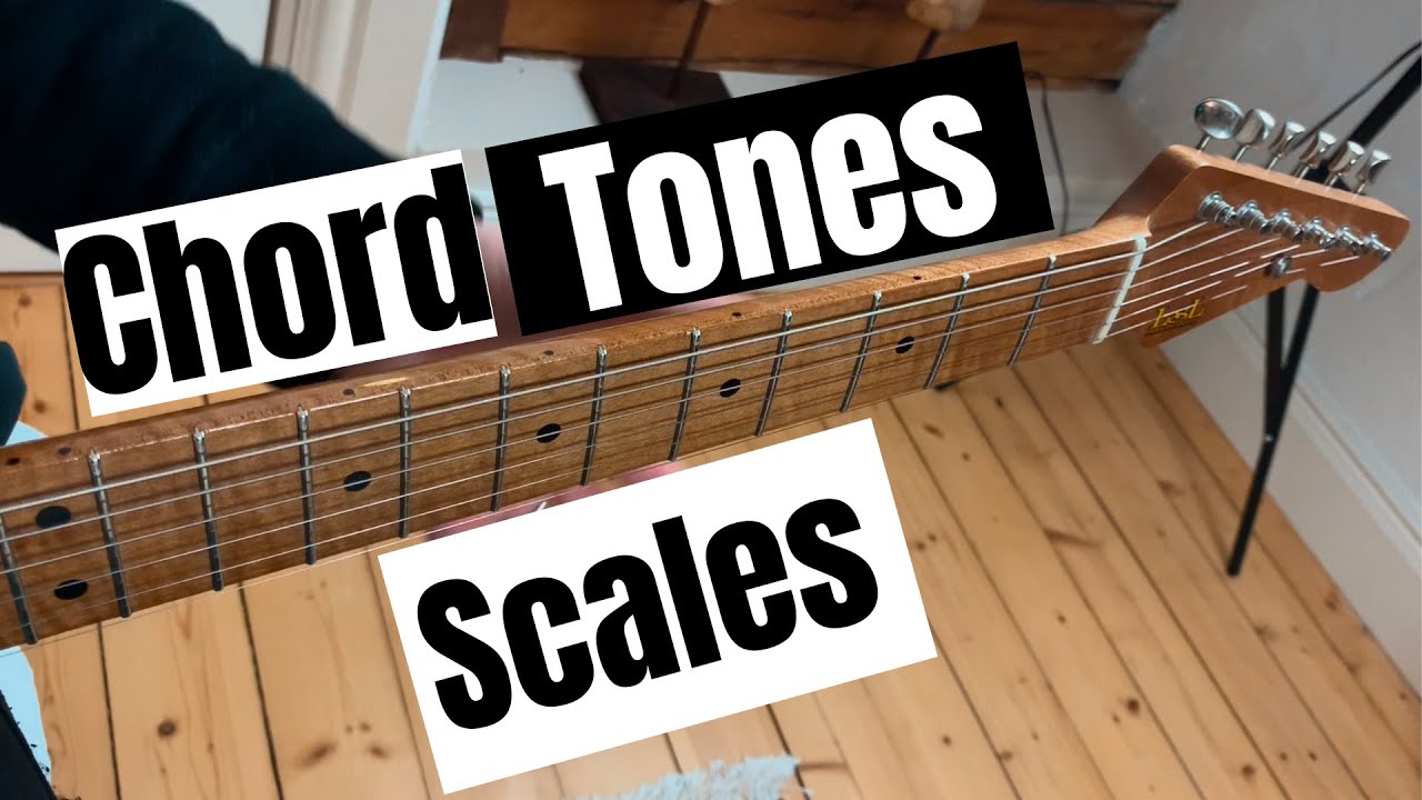 How To Mix Chord Tones with Scales (Guitar Lesson)