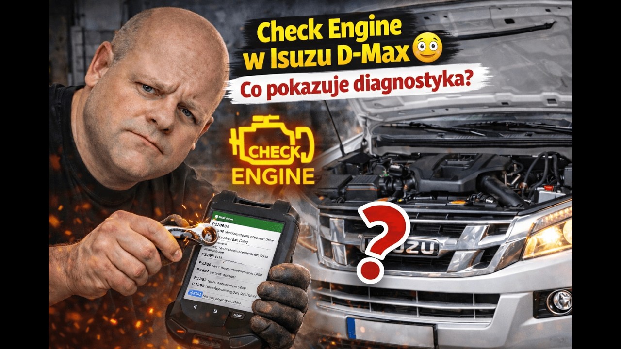 Check Engine w Isuzu D-Max 😳 Co pokazuje diagnostyka?