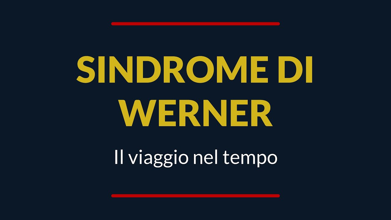 #AgorHouse - SINDROME DI WERNER: il viaggio nel tempo
