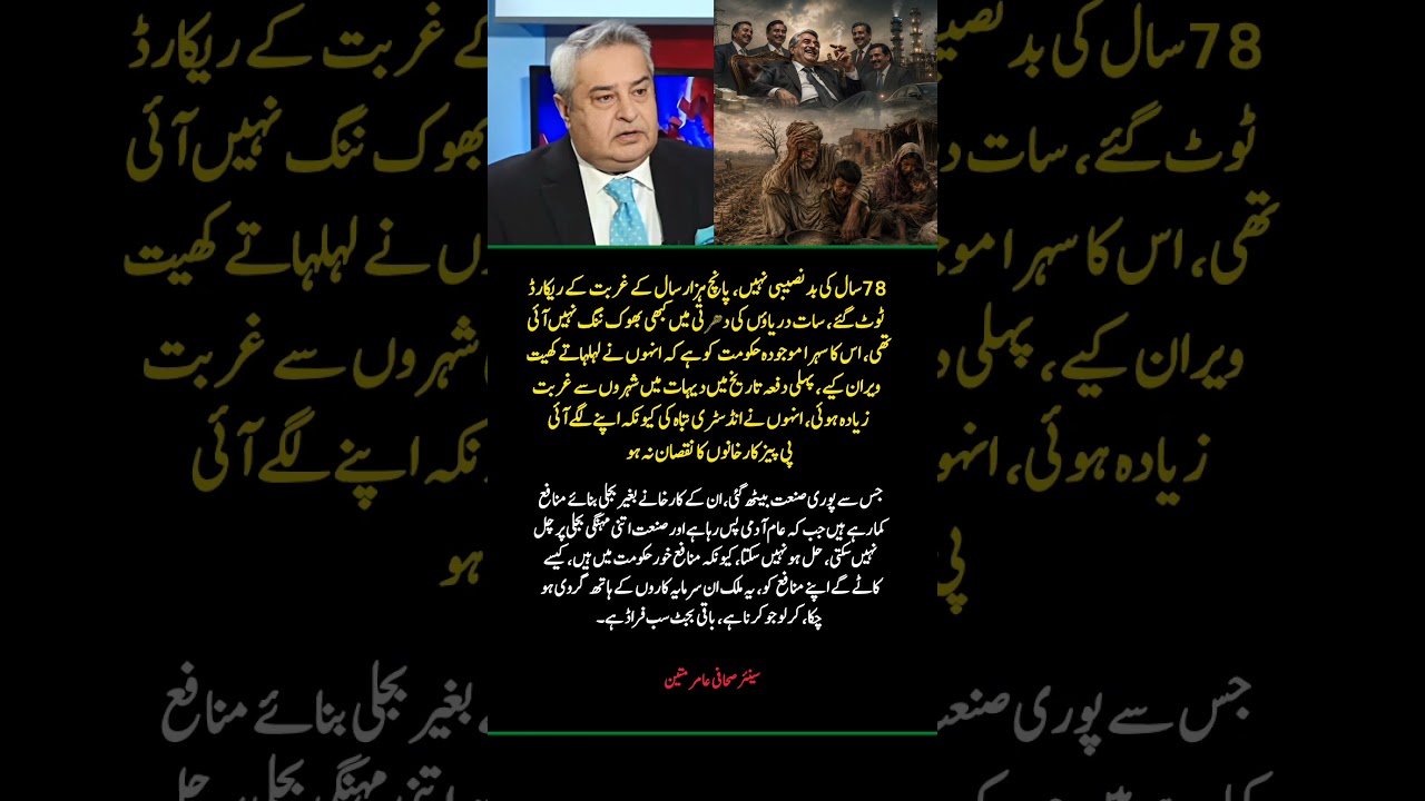 Pakistan Poverty Crisis Exposed | Senior Journalist Amir Mateen Viral Statement