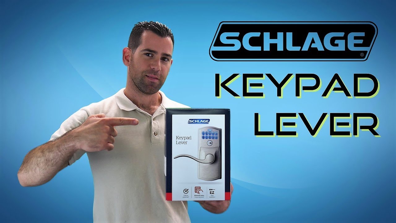 Schlage Keypad Entry Lever FE595 - Installation & Programming