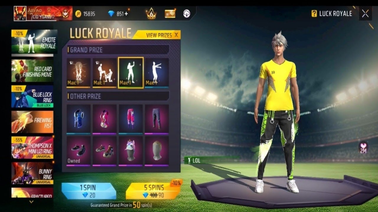 Lol Emote Return New trick 1 spin 🔥☠️ Free Fire New Emote Royel #freefire #video 