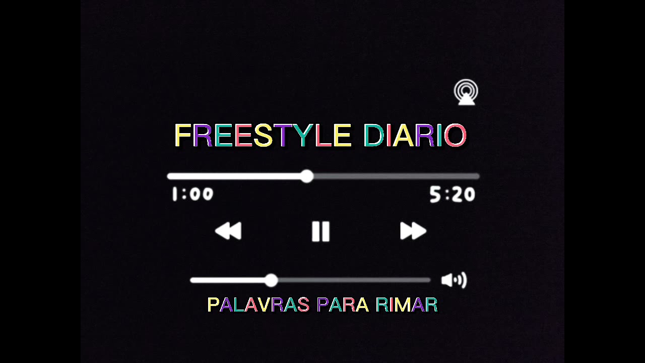 TREINE SEU FREESTYLE #2 (Palavras para rimar 2021)