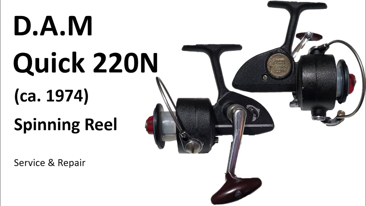DAM Quick 220N (ca. 1974) Vintage Spinning Reel Service and Repair Video