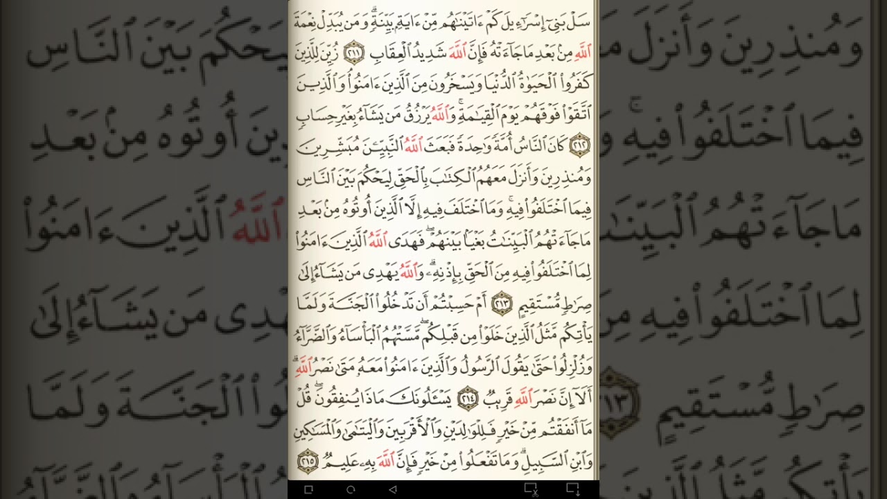 ماهر المعيقلي سورة البقرة مكتوبة صفحة 33 مصحف المدينة المنورة جودة عالية