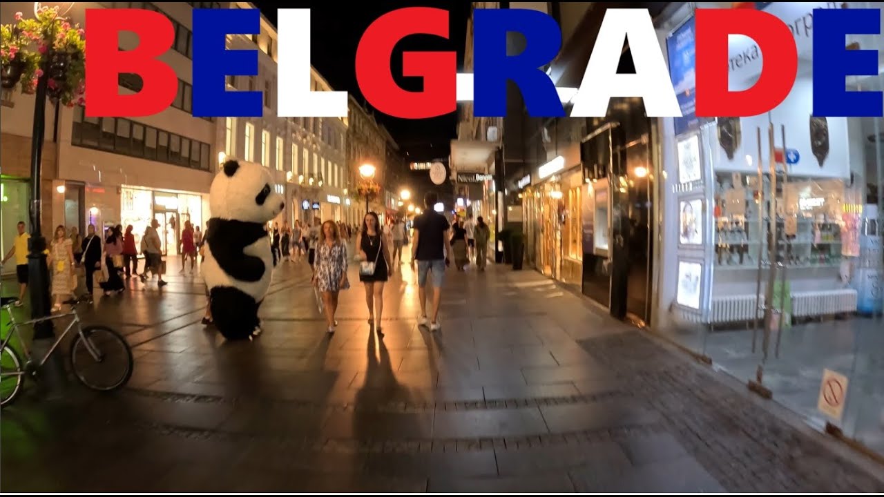 Walking in Belgrade, Day & Night - 4K