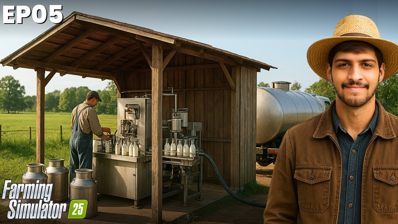 STARTED OUR FIRST DAIRY BUSINESS | 0 TO 100 MILLION | EP05 | FARMING SIMULATOR 25 @TrazyL01